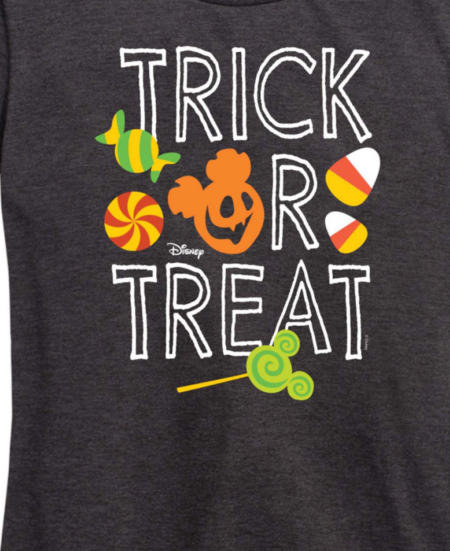 Женские футболки Hybrid Apparel Disney Trick or Treat Mickey Mouse Short Sleeve Graphic T-shirts, цвет: Меланжевый, вариант 1 — фото 4