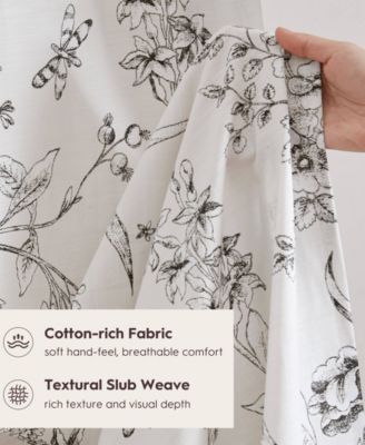 Branch Toile Vintage Floral Shower Curtain, 72" x 84"