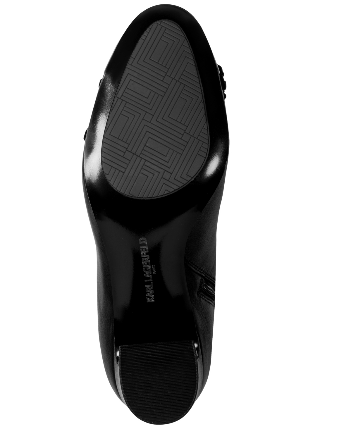 Karl Lagerfeld Dalyn Fleur Booties In Black