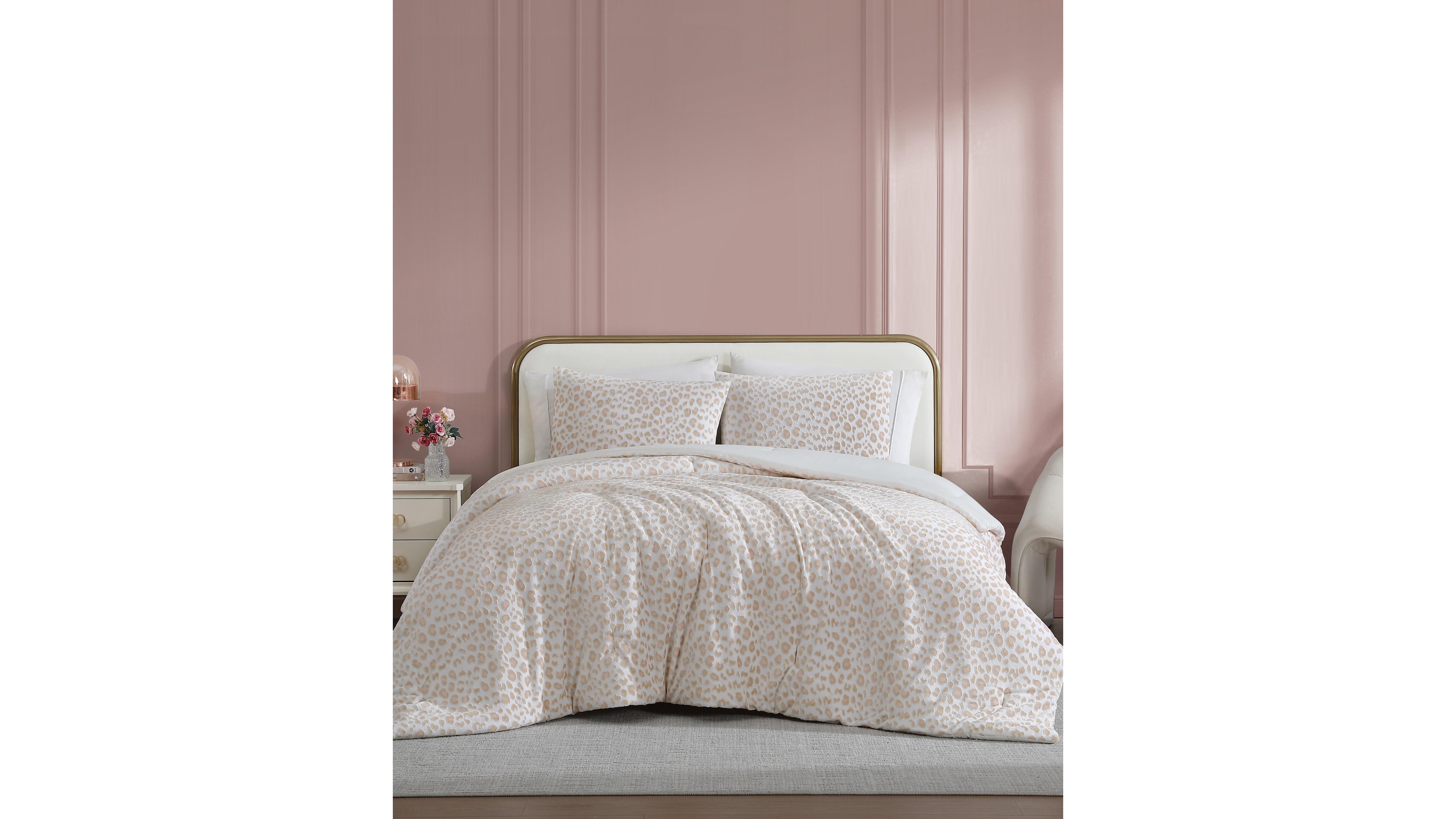 Betsey Johnson Betseys Leopard Burnout Velvet 3-Pc. Comforter Set, King
