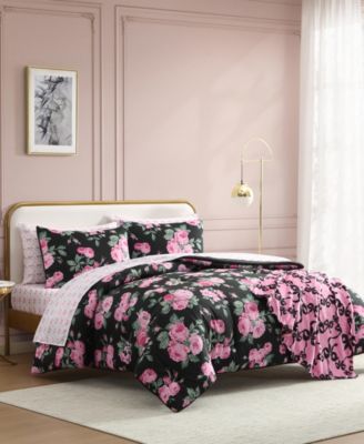 Garden Floral Printed Microfiber 8-Pc. Comforter Set, Full