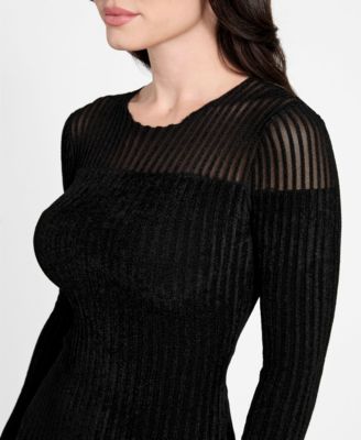 Women's Rowena Long Sleeve Rib Chenille Dress