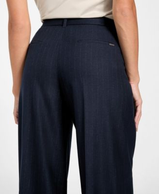 Women's Zanita Pin Stripe Relaxed-Fit Pants