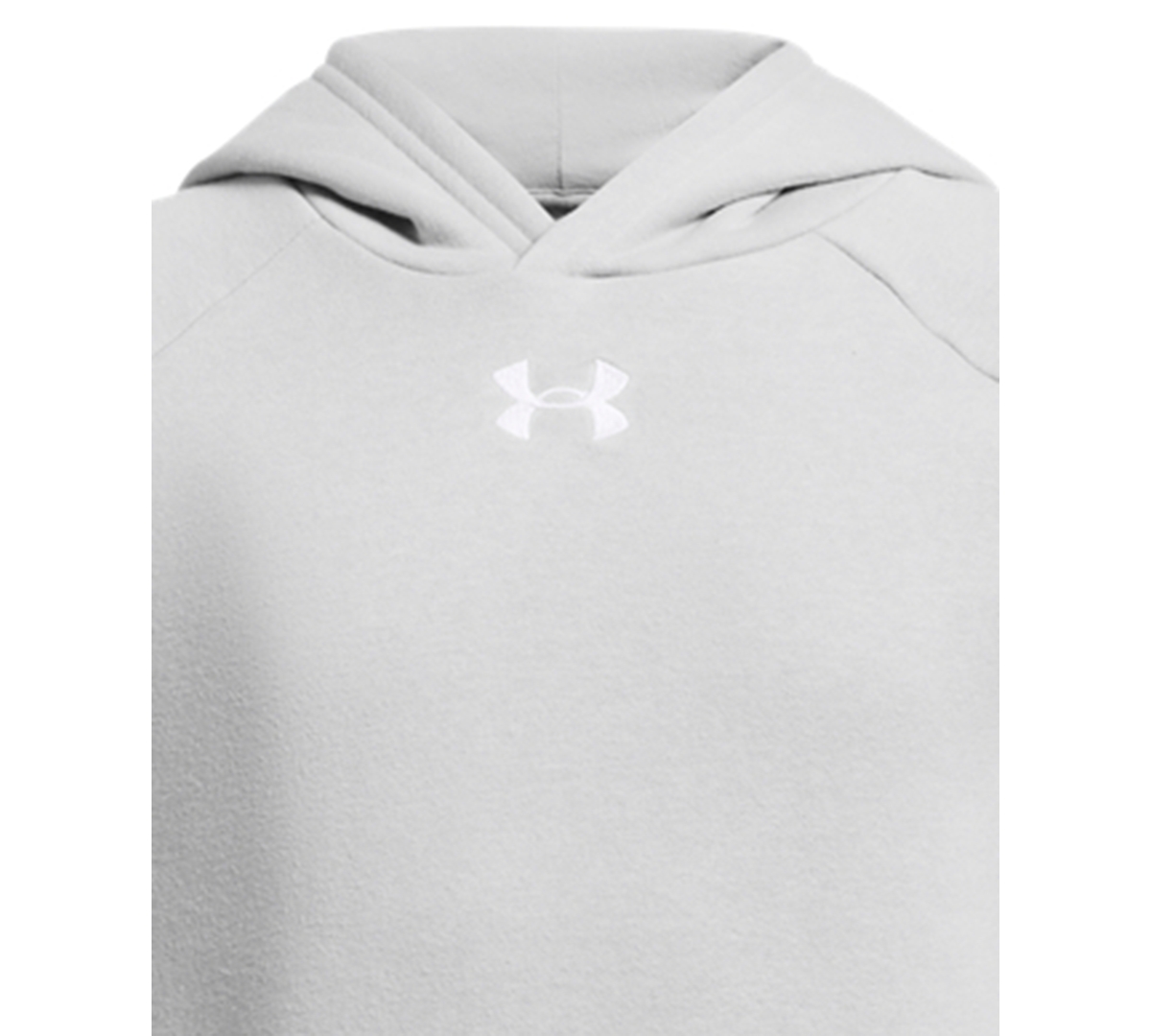 Under Armour Boys 6-18 Rival Fleece Hoodie In Gray
