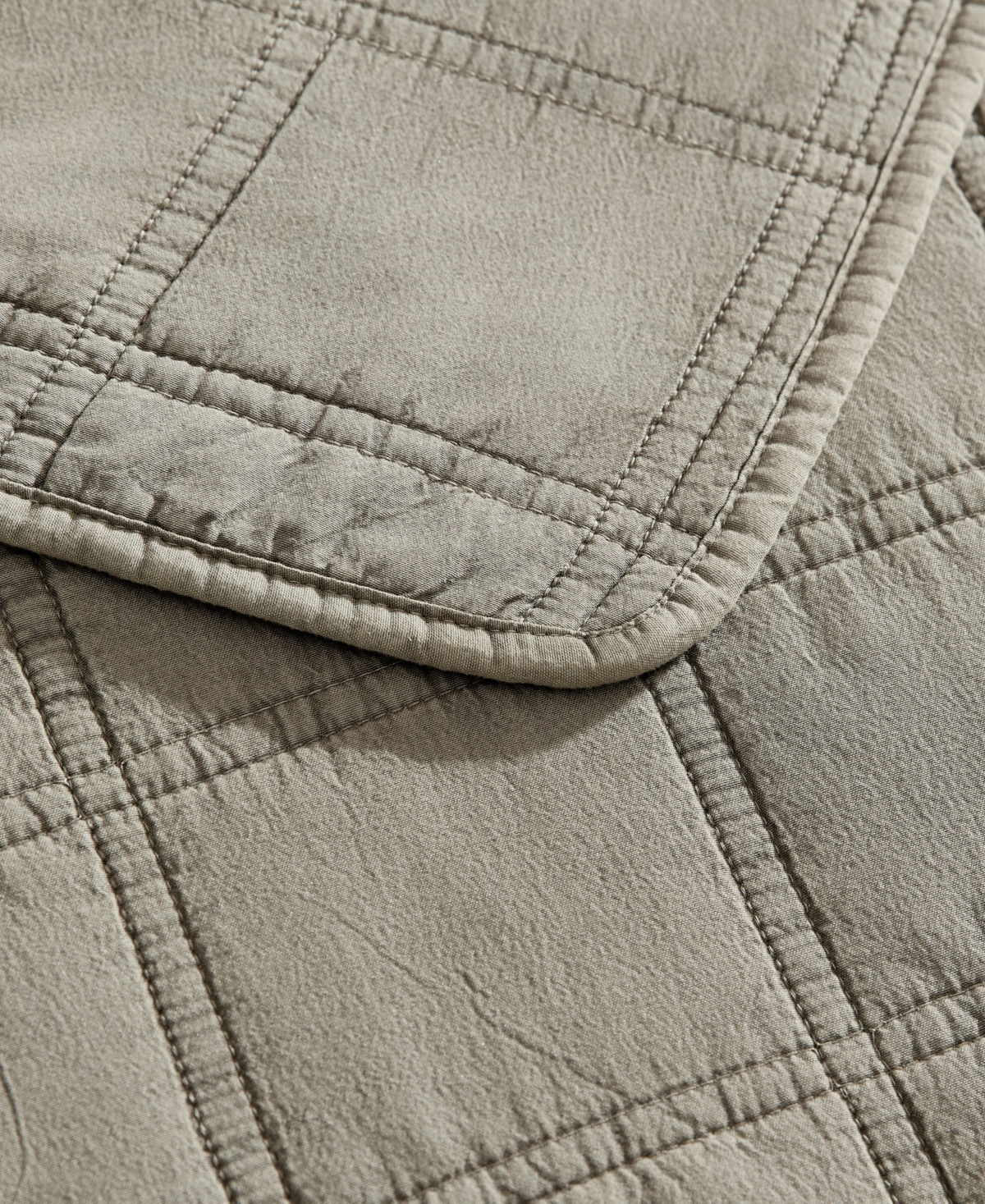 Kenneth Cole New York Solid Stonewashed -Pc. Quilt Set