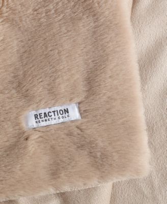 Solid Faux Fur Throw, 70" x 50"