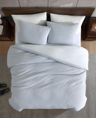 Solid Waffle 3-Pc. Duvet Cover Set, King