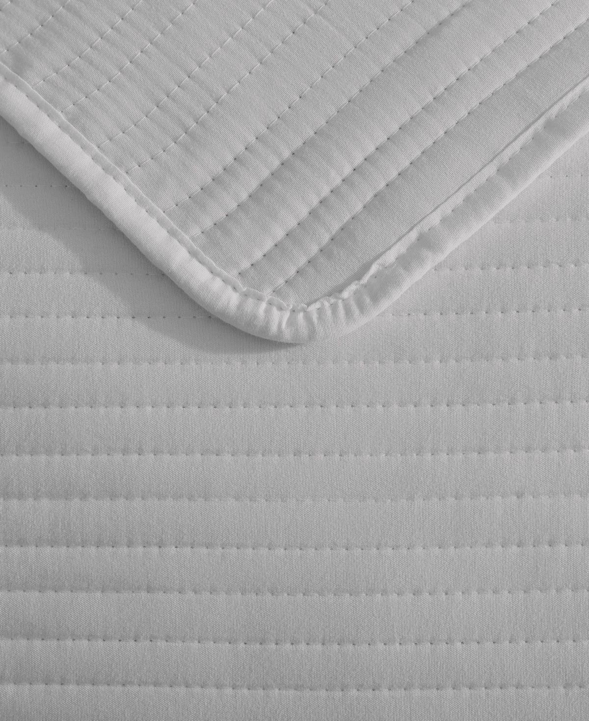 Kenneth Cole New York Solid Washed Channel Stitch 3-pc. Quilt Set, Full/queen In Gray