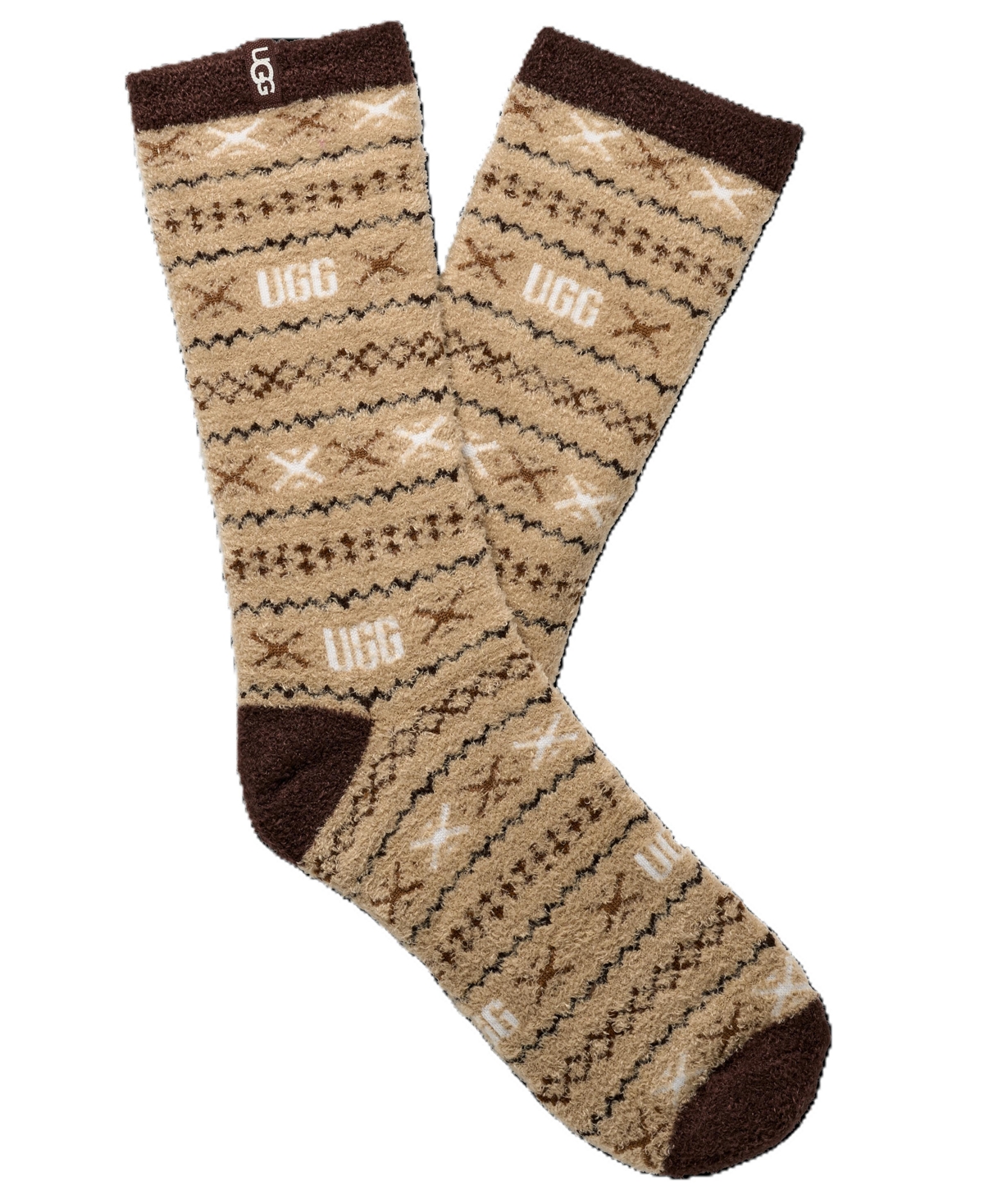 Ugg Women's Leslie Fair Isle Graphic Crew Socks