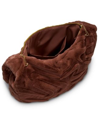 Sportswear Faux Fur Slouchy Bag