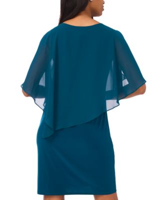 Petite Beaded Motif Overlay Dress