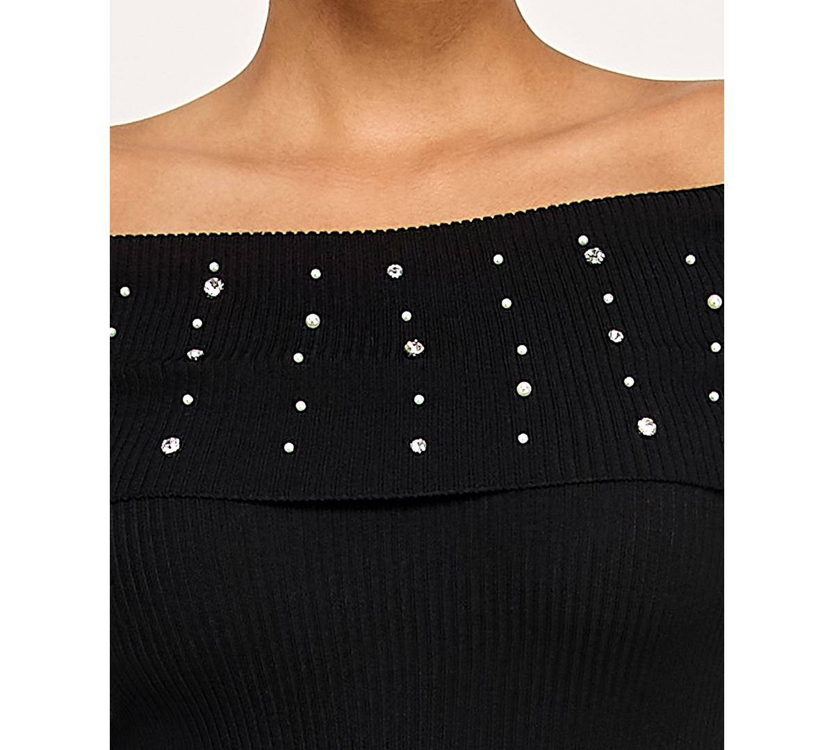 Bcx Women's Long Sleeve Slim Sweater Dress In Black