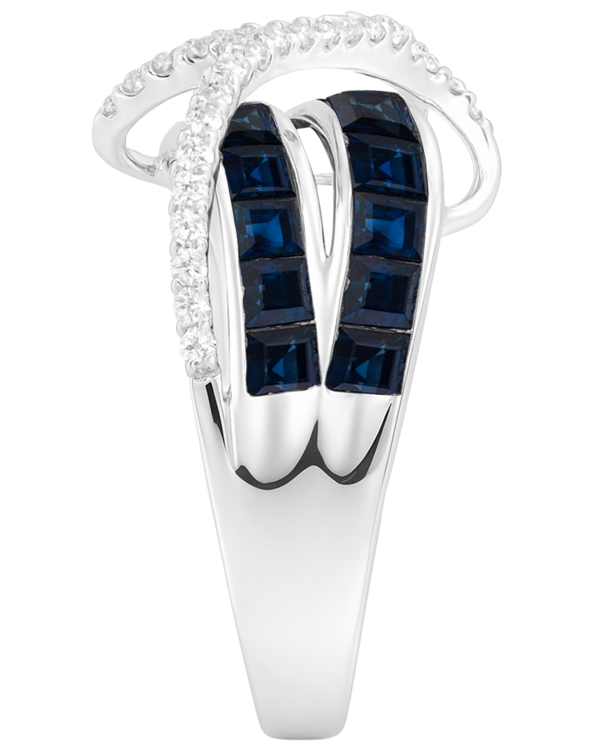 Macy's Emerald (1-3/4 Ct. T.w.) And Diamond (1/3 Ct. T.w.) Ring In 14k Gold (also In 14k White Gold Sapphir In Blue