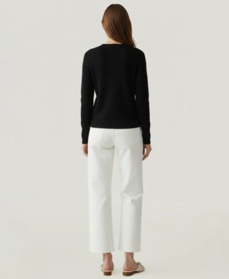 Soft by Women's Tulip Hem Cashmere Cardigan Sweater