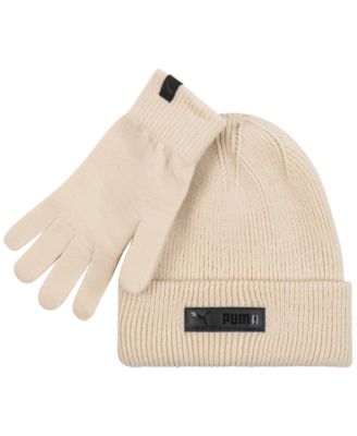 Men's 2-Piece Cuff Beanie and Gloves Set