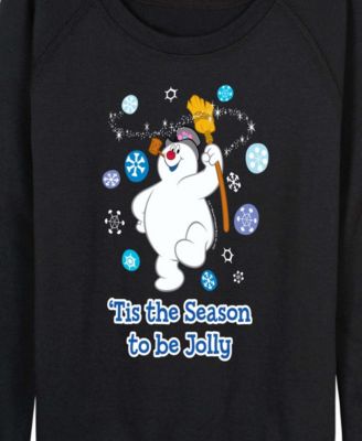 Plus Size Frosty the Snowman Jolly French Terry Long Sleeve T-Shirt