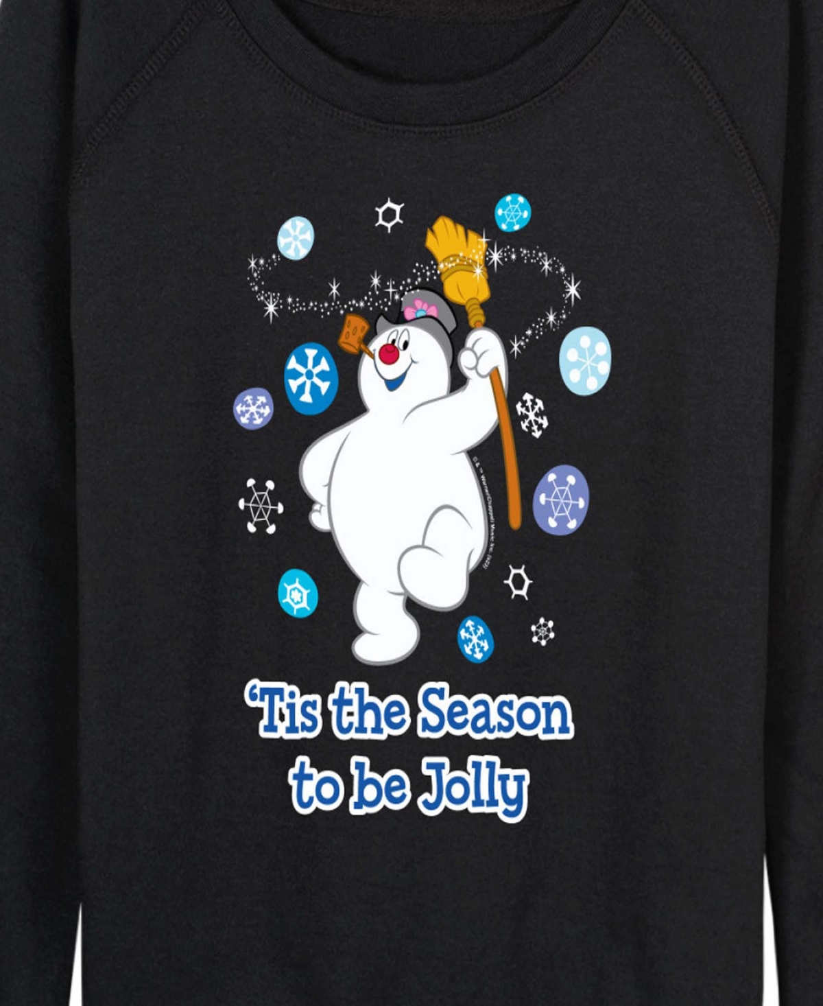 Hybrid Apparel Frosty the Snowman Jolly Women's French Terry Long Sleeve Shirt