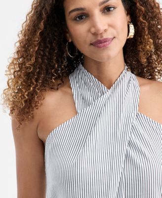 Women's Crossover Halter Maxi Dress, Macy's Exclusive