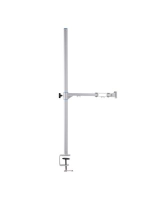 Verge 26W Bi-Color LED Light Panel, White, Bundle with Base Stand and Desk Clamp Stand