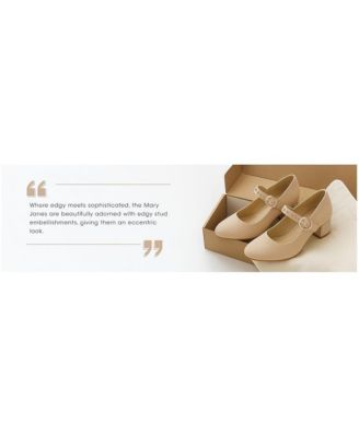 Womens Sima Studded Mary Jane Pumps