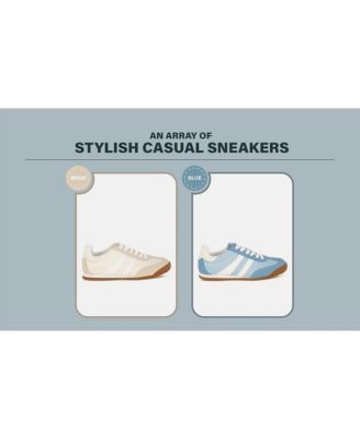 Womens Peak Burn Casual Lace-Up Sneakers