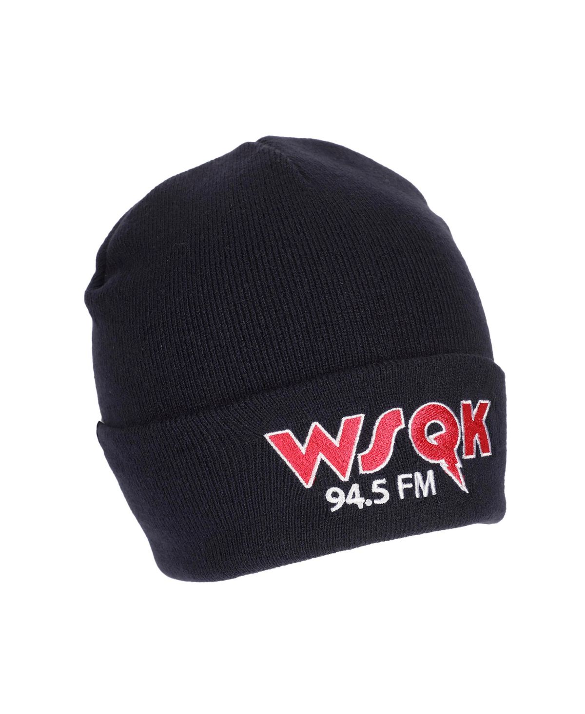 Мужская шапочка с вышивкой из темно-синей акриловой пряжи WSQK, стандартная шапочка с манжетами