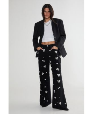 Limited Embellished Flower Applique Jean