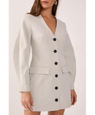 Women's Button Through Mini Blazer Dress