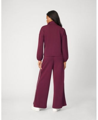Women's Half Zip Pullover & Wide Leg Pant