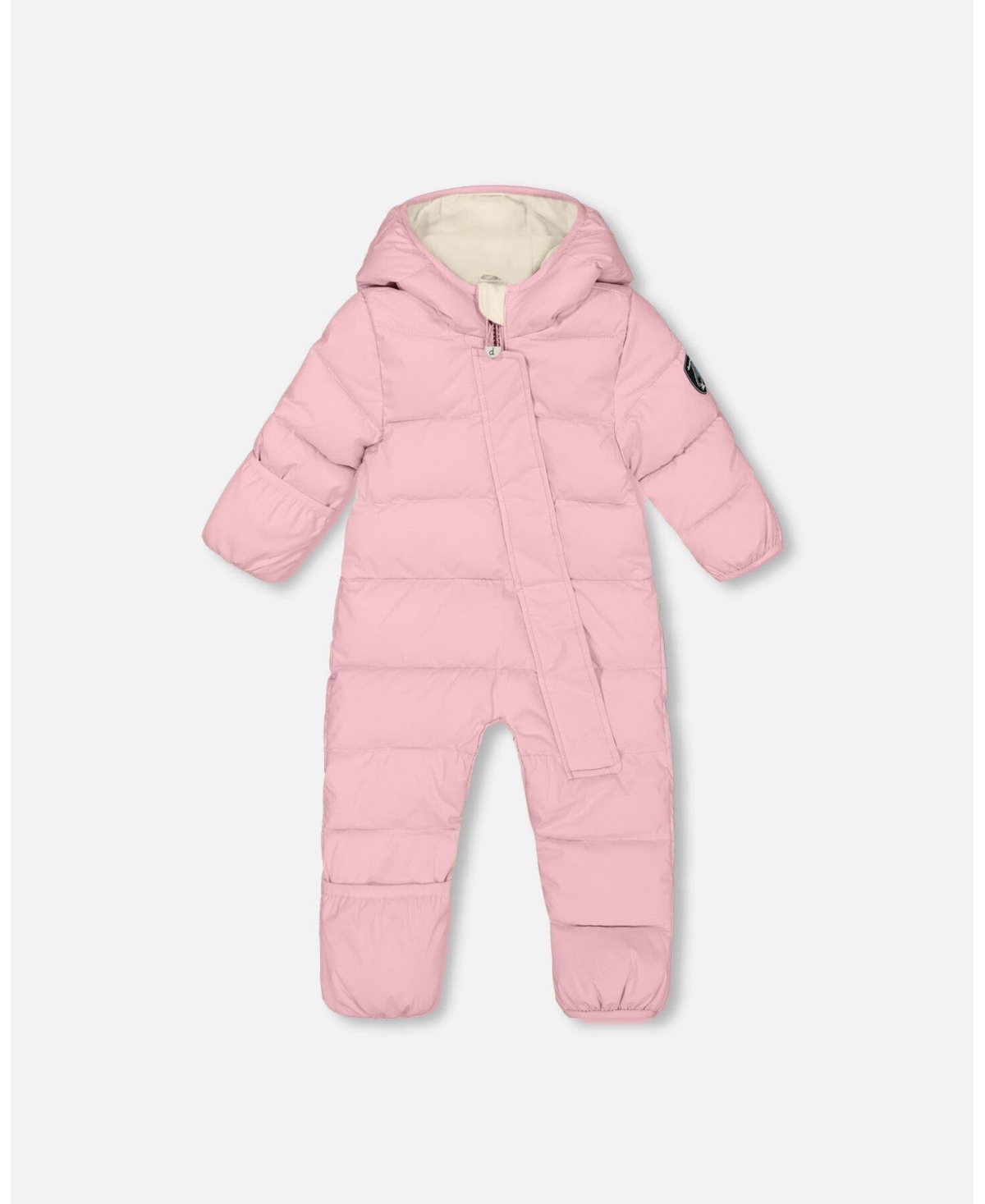 Deux par Baby Girl One-Piece Cloud Compressible Snowsuit Designed for Car Seat Pink