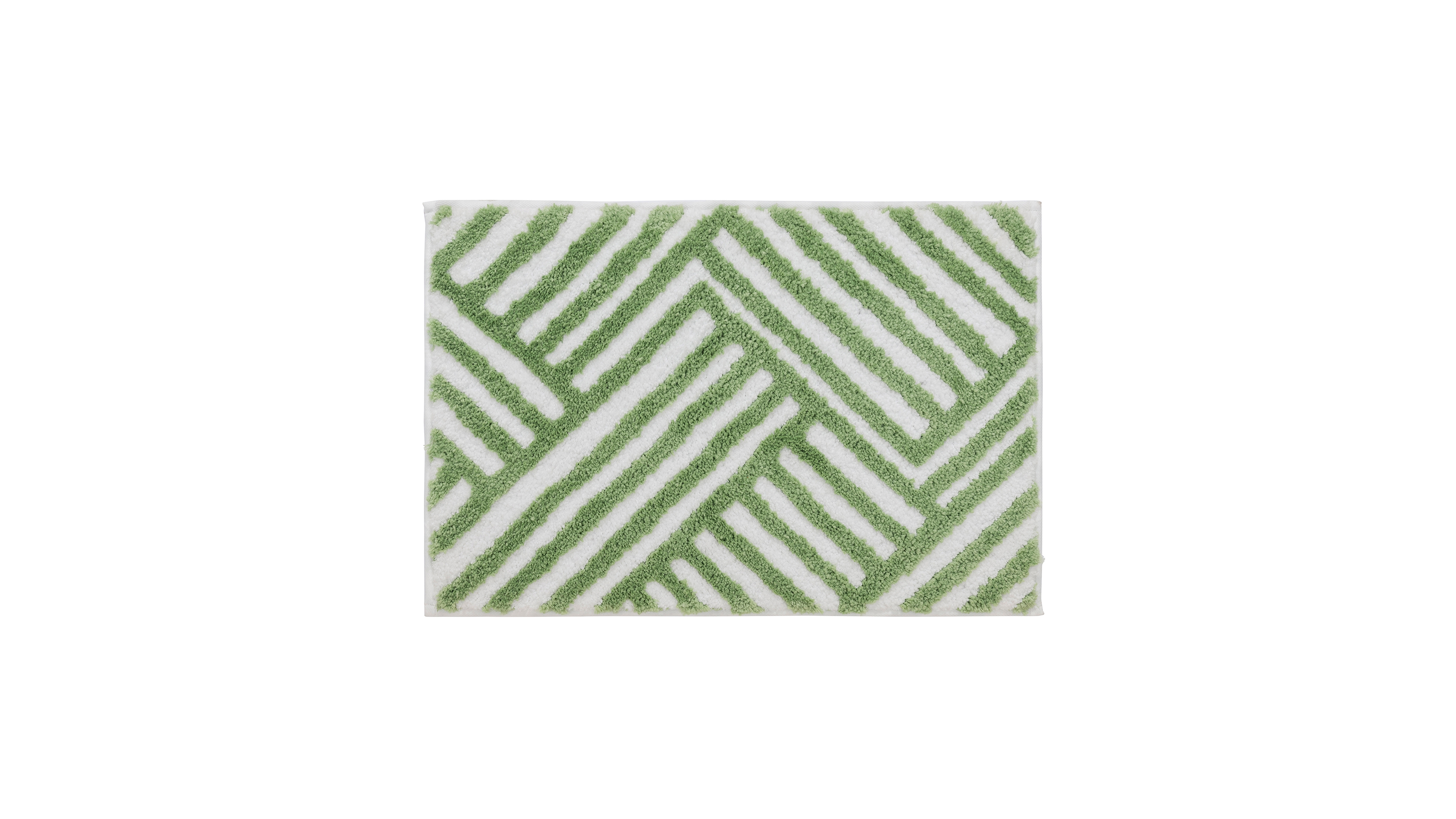 Vcny Home Geometric Lines Tufted Bath Rug, 18" x 27"