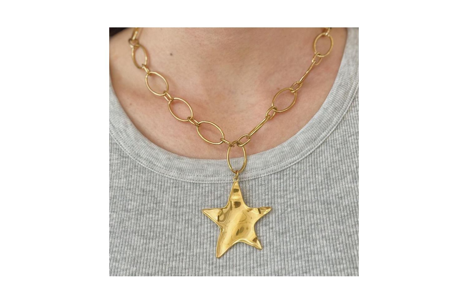 Chunky Star Pendant Necklace