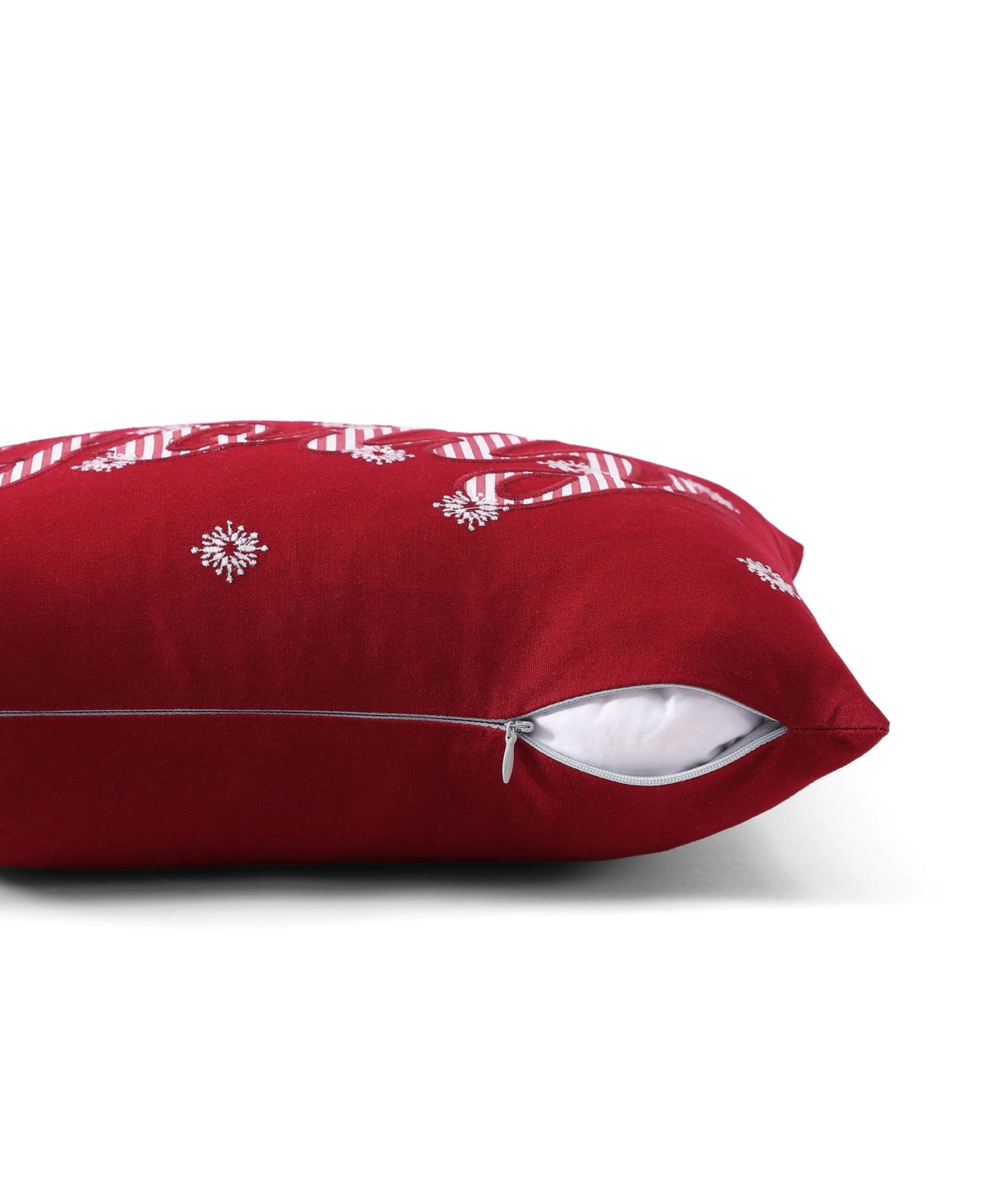 Tommy Bahama Jolly Stripe 100% Cotton Percale Decorative Pillow In Red