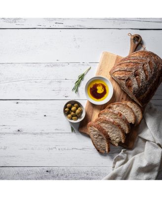 Duo Board - 24x24" Double Sided Surface Board, Whitewash/Hickory Planks