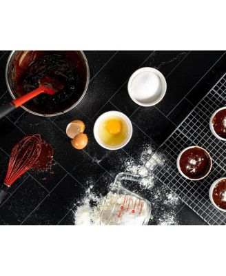 Duo Board - 24x24" Double Sided Surface Board, Zigzag Marble White/Black