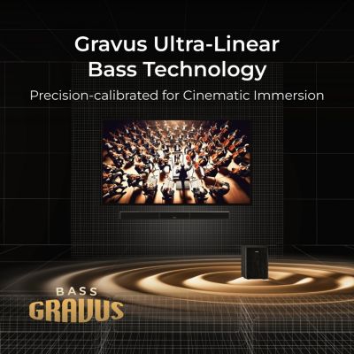 Skywave X40 5.1.2ch Sound Bar for Smart TV w/Dolby Atmos, Wireless Surround Sound System for TV, 530W Soundbar with Wireless Subwoofer