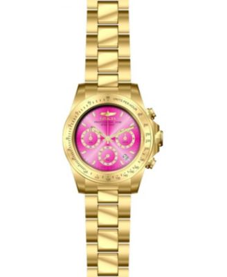 Women's 18255 Speedway Quartz Chronograph Hot Pink Dial Watch