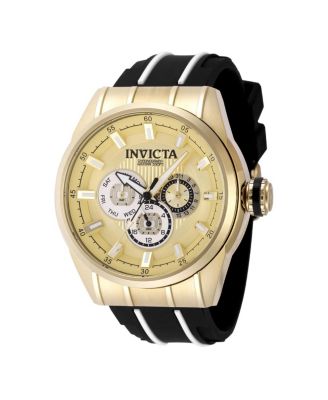 Men's 49056 Speedway Quartz Chronograph Gold, White Dial Watch