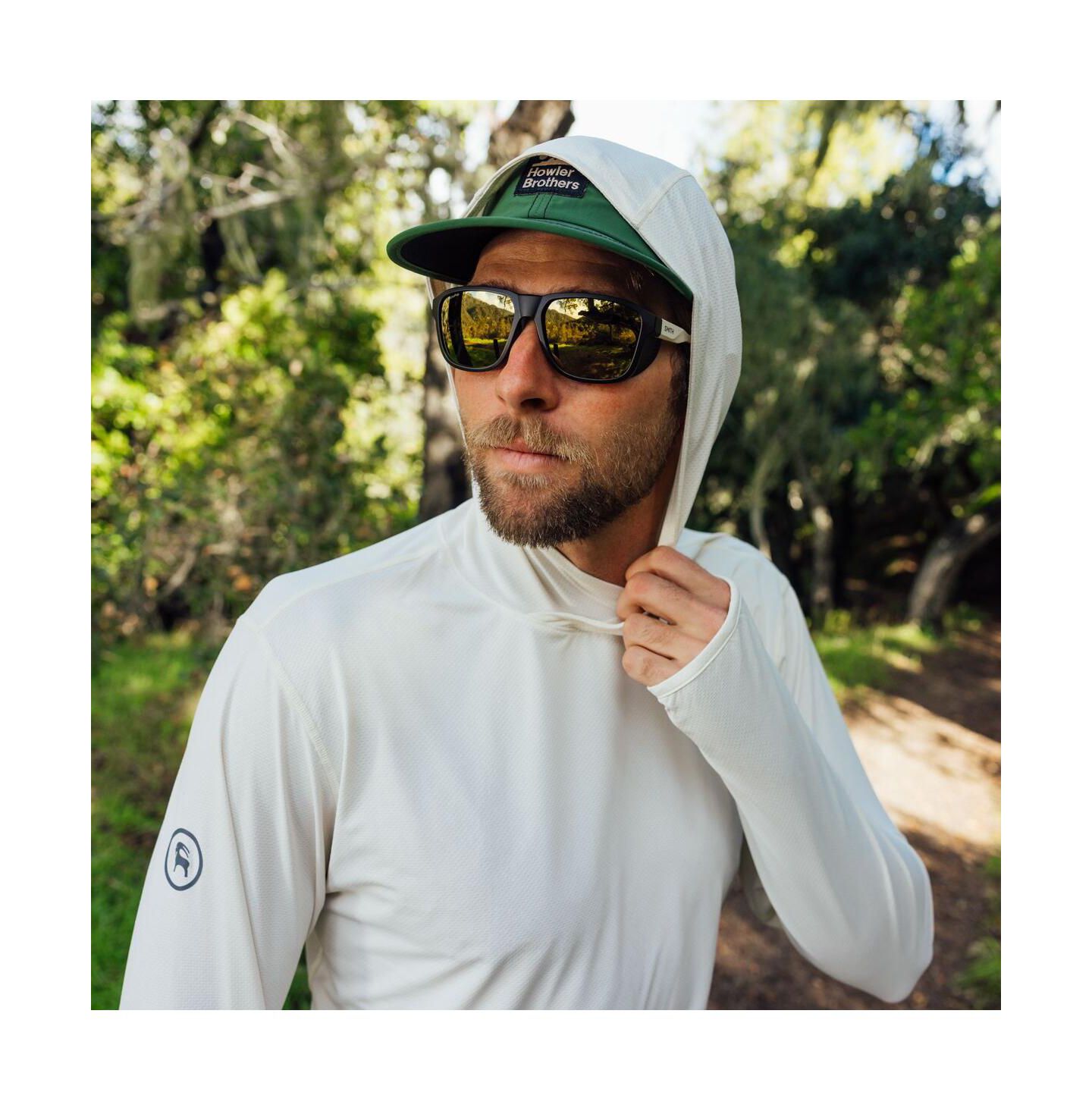 Мужское худи Backcountry Tahoe Sun Performance Shirts Long Sleeve, цвет: Egret — фото 5
