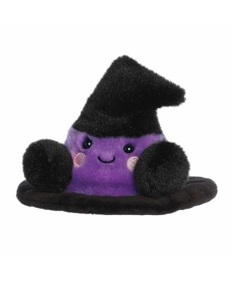 Mini Rowena Witch Hat Palm Pals Spooky Plush Toy Black 4"