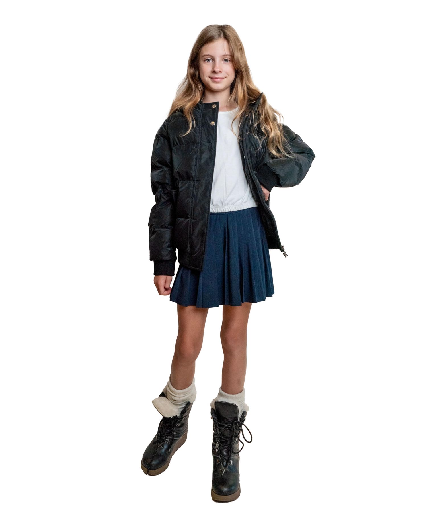 Kids Unisex Chickadee Bomber Winter Coat
