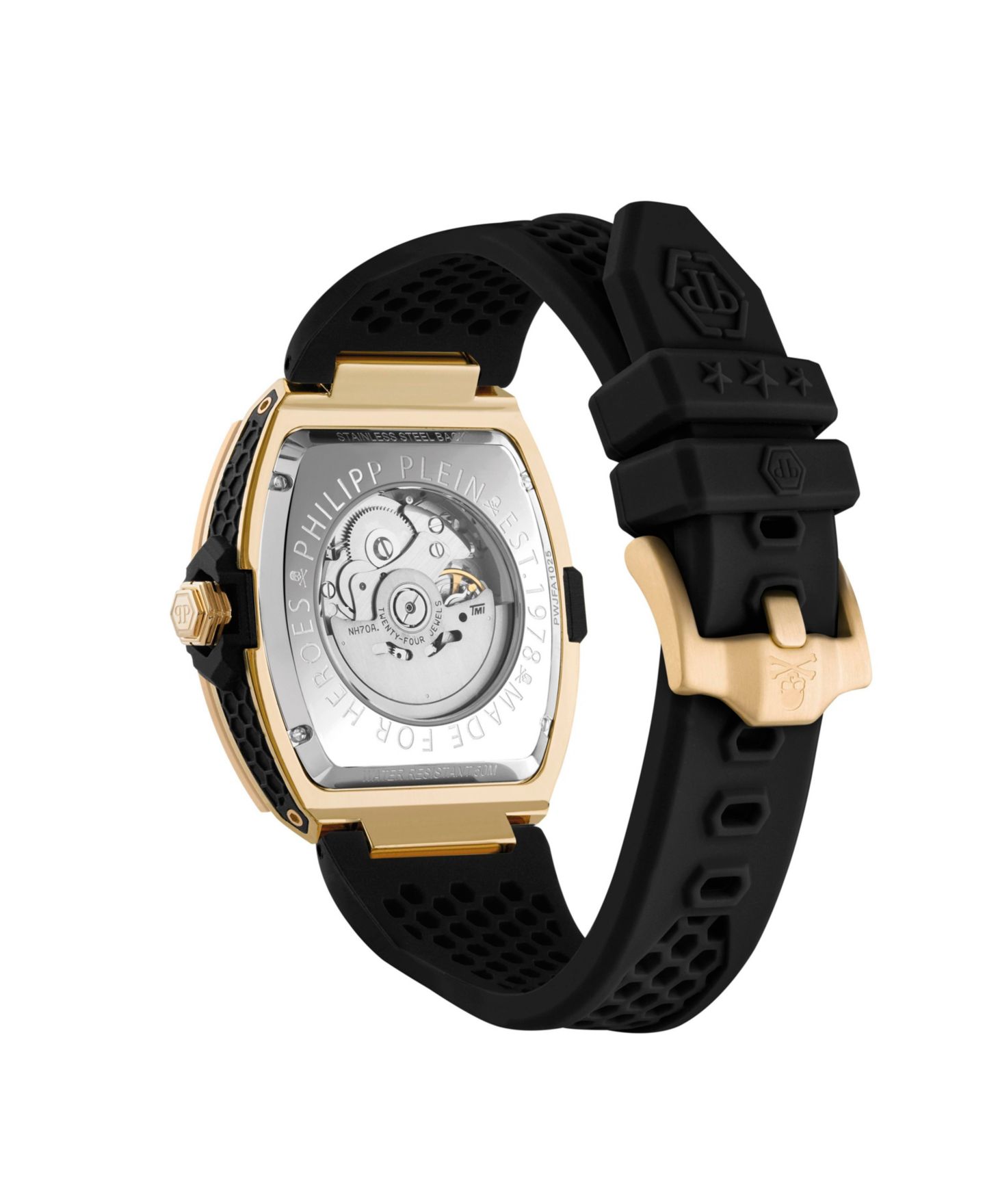 Мужские часы Philipp Plein Gold Stainless Steel Watch, 44mm — фото 3