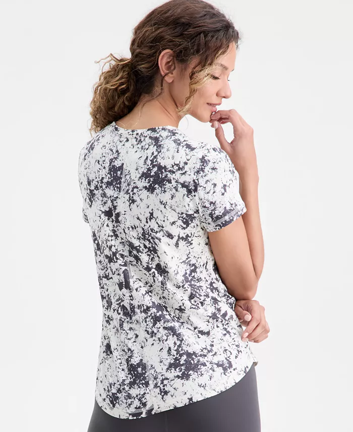 Women's V-Neck Printed Top - thumbnail 4