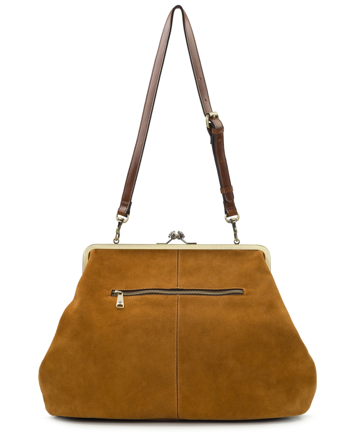 Patricia Nash Serafina Frame Kiss-lock Bag In Brown