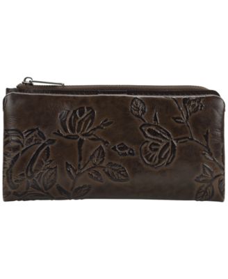 Prassa Bark Leaves Textured Wallet