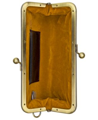 Renna Bark Leaves Wristlet