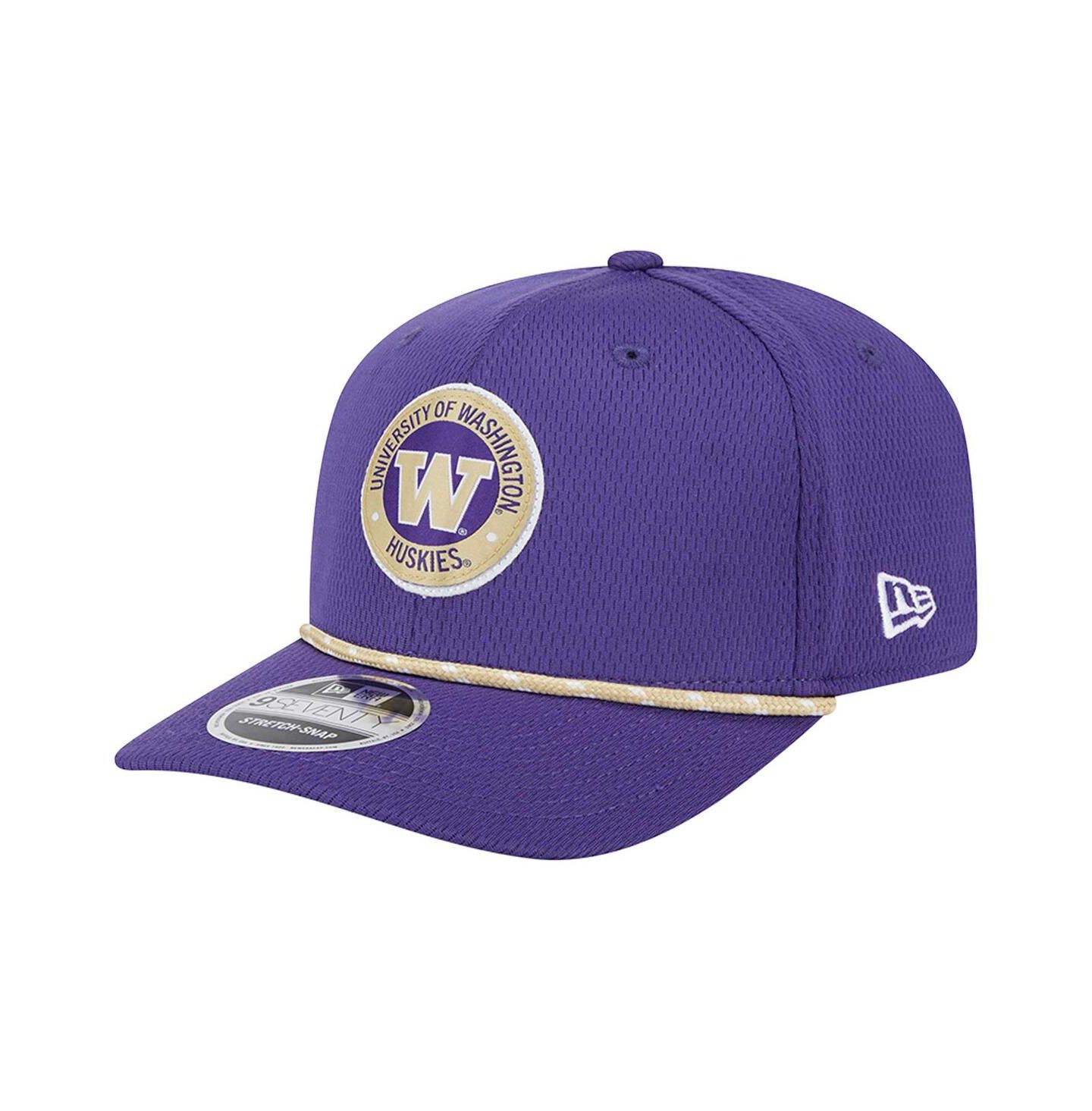 Мужской головной убор New Era Purple Washington Huskies Coolera 9SEVENTY Rope Stretch-Snap Hat — фото 3