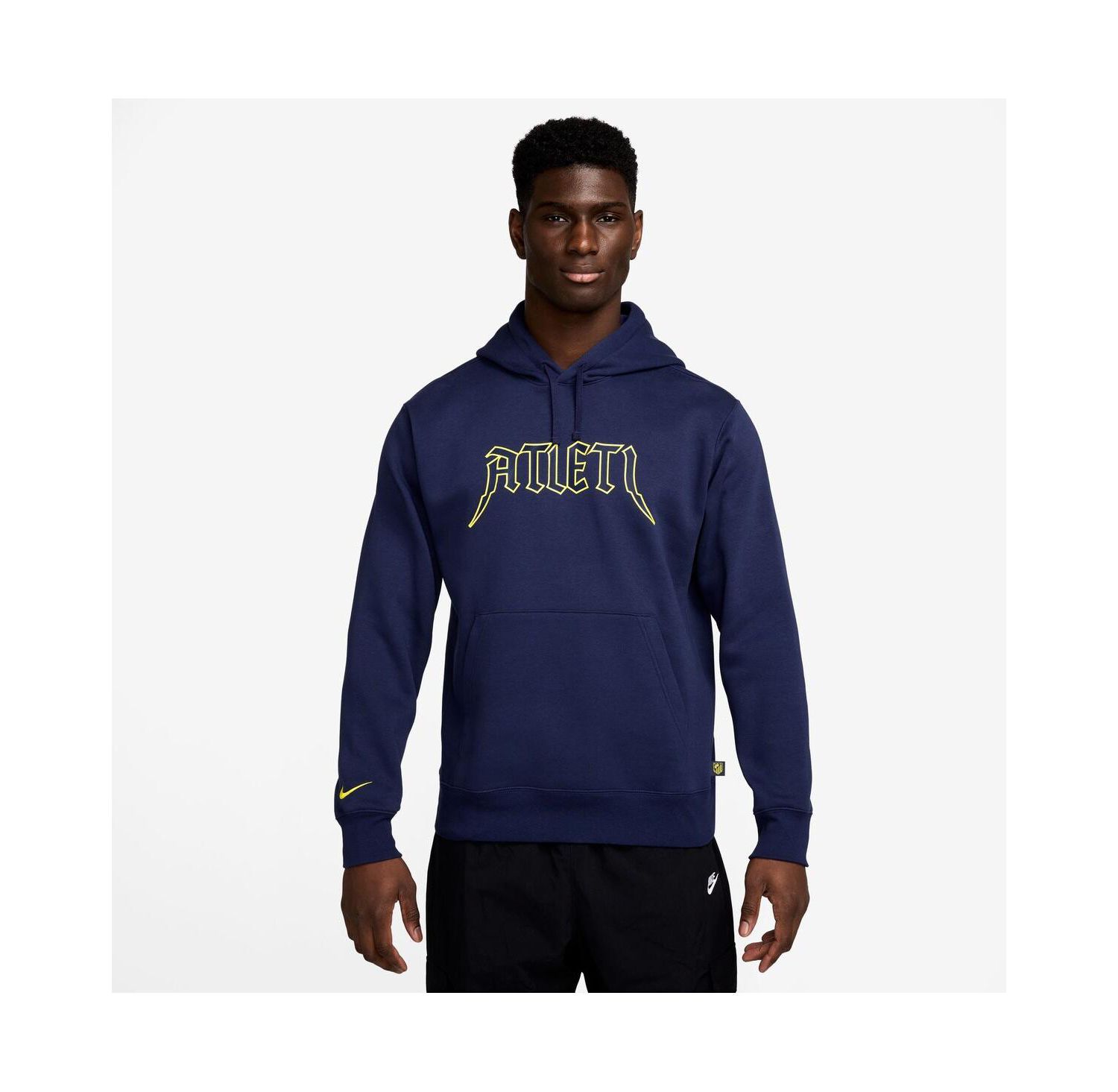 Men's Navy Atletico de Madrid Club Pullover Hoodie
