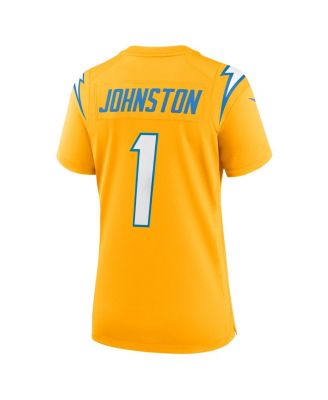 Women's Quentin Johnston Gold Los Angeles Chargers Alternate Charger Power Game Jersey