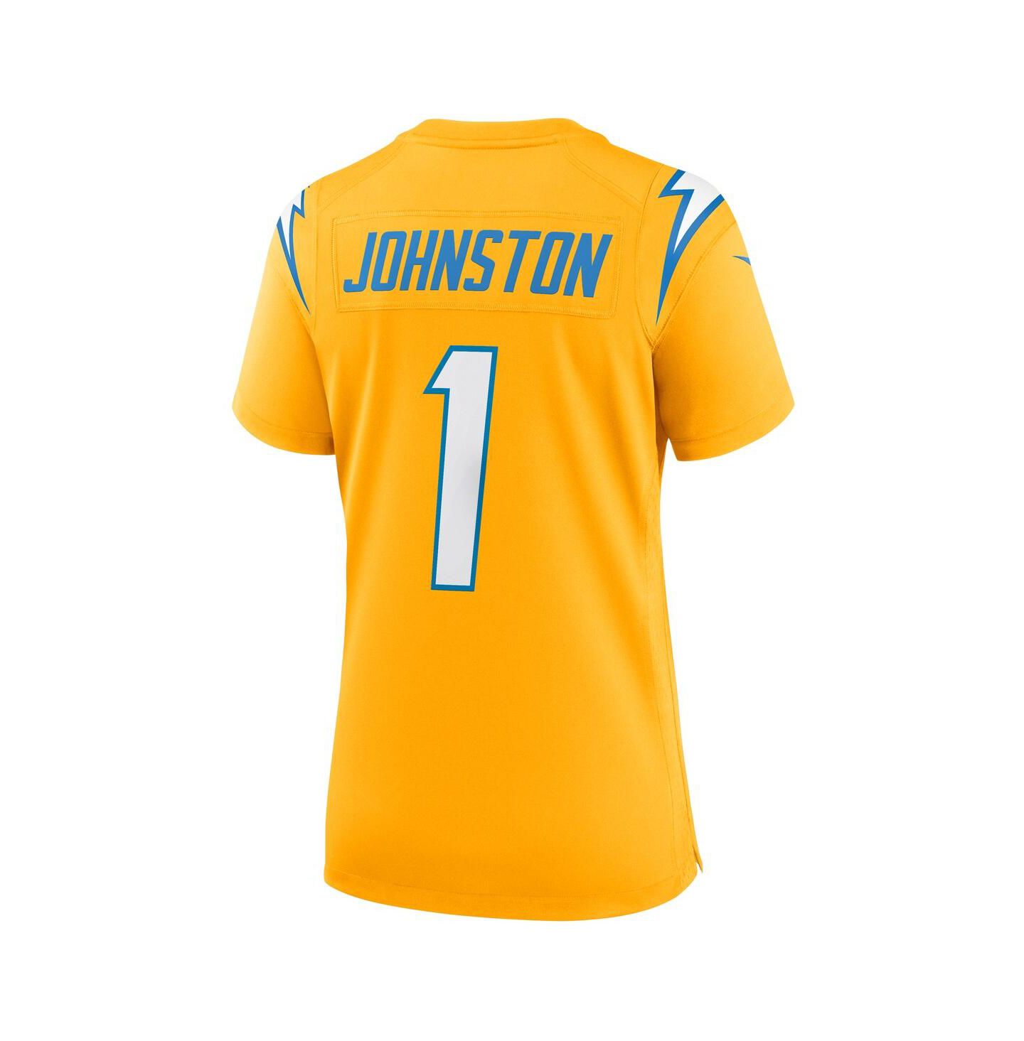 Женский топ Nike Quentin Johnston Gold Los Angeles Chargers Alternate Charger Power Game Jersey — фото 3